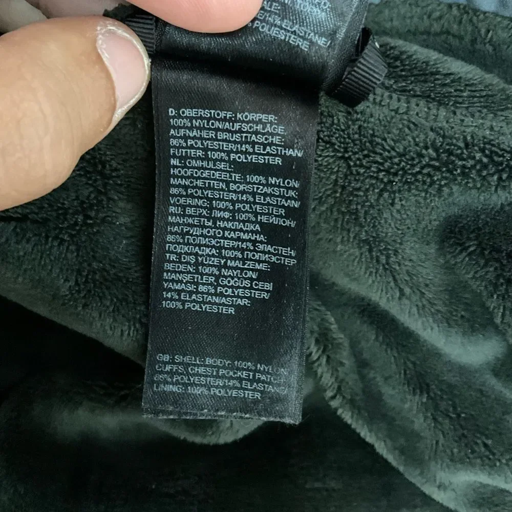 The North Face Hyvent Black Grey Full Zip Long Sleeve Jacket L